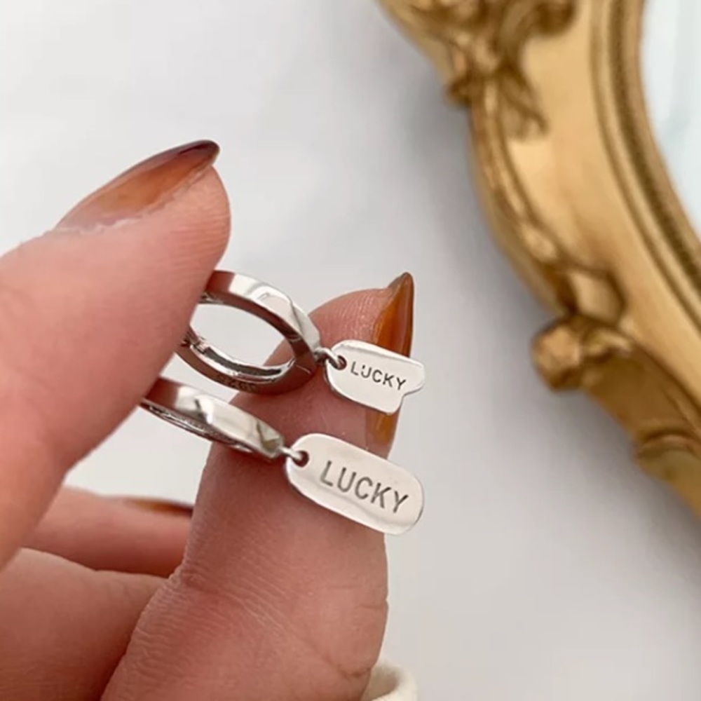 💫Insta asymmetrical LUCKY earrings